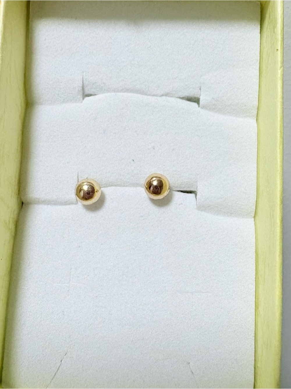 14k solid Gold Ball Stud Earrings - Classic Women's Jewelry